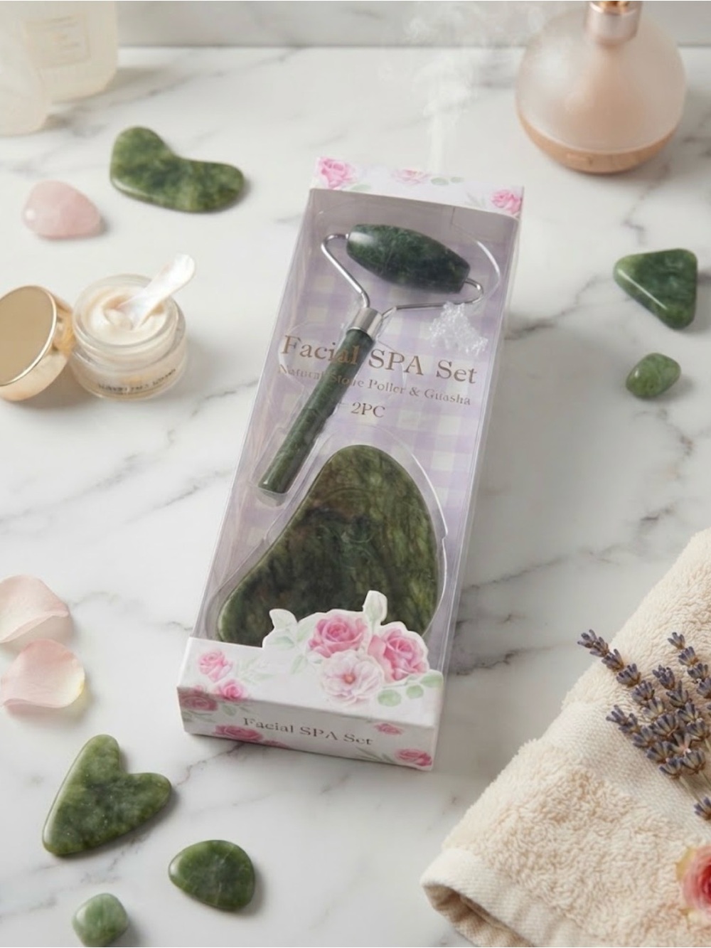 2pc Facial Stone Spa Set